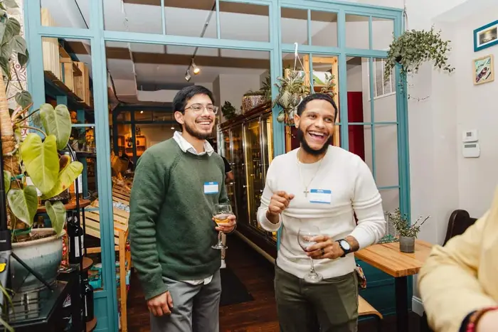 The crowd at the sold-out first Colado Latino Network event at Bodega and Vino